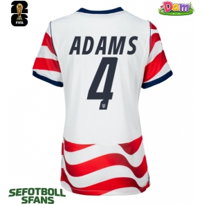 Förenta stater Tyler Adams #4 Hemmatröja Kvinnor VM 2026 Kortärmad